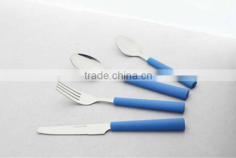 Plastic stainless steel dinner spoon ,knife and fork