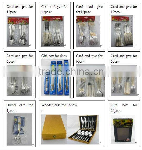 Manufacture different stainless steel dinner set