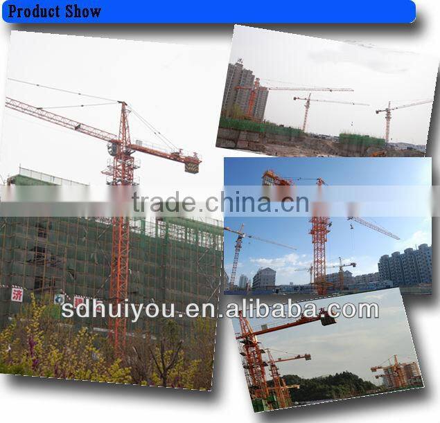 D500 (5078)25 tons goos quality construction Luffing jib Tower Crane