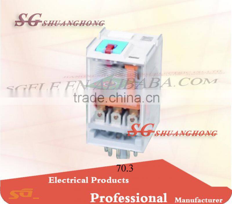 70.2 70.3 DC100v AC240v 380V electrical relay general-purpose relay auto relay