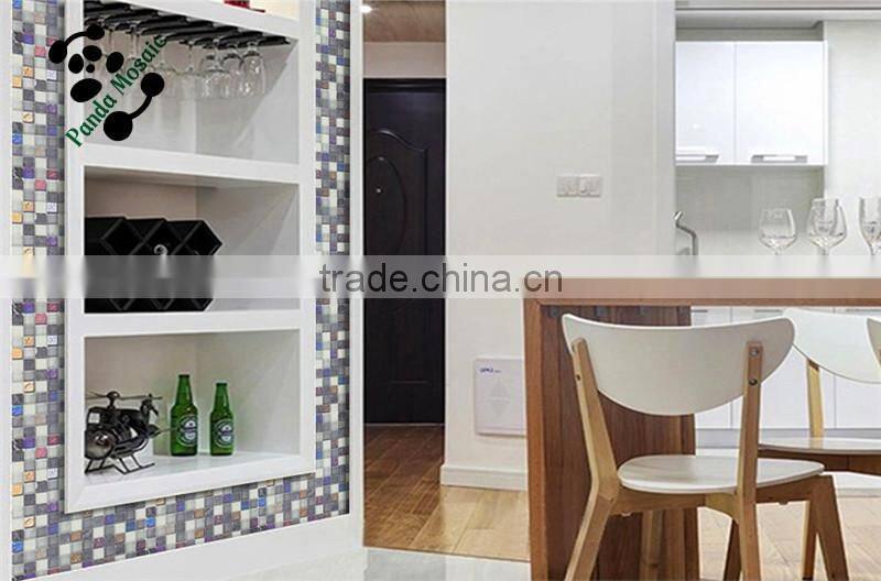 SMP28 Mosaic easy puzzle wall stickers glass tile Shell look mosaic