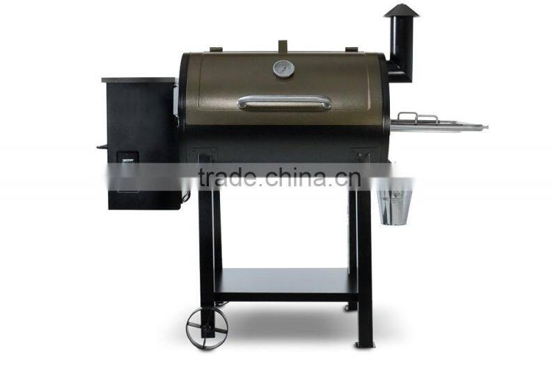 2016 Newest Barrel Wood Pellet Charcoal BBQ Smokers