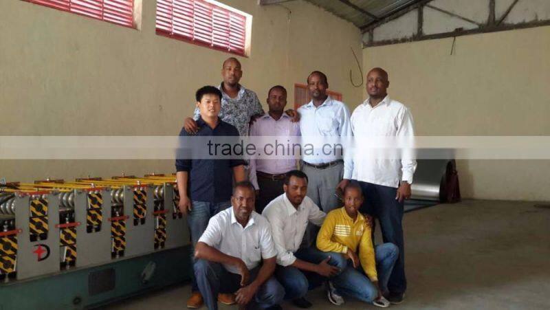 hydraulic cutting Automatic color steel roll forming machine for Philippines for roofing sheet