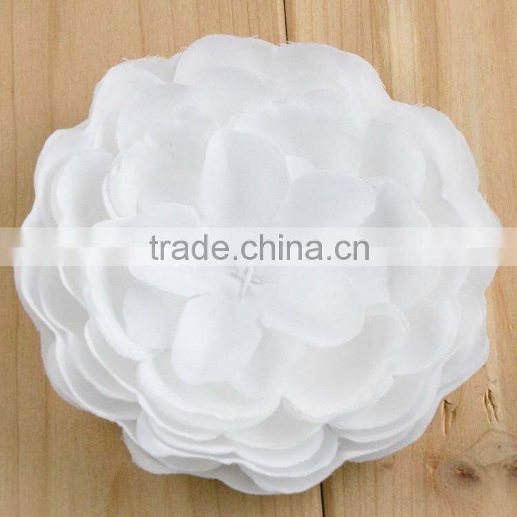 Hot Sale Peony Flower Artificial Flowers Accessory Handmade Artificial Silk Fabric Peony Hair Flowers For Hair Dress Decoration
