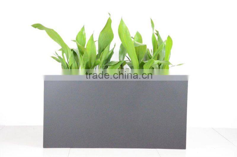 matt white rectangle garden use ply resin flower pot