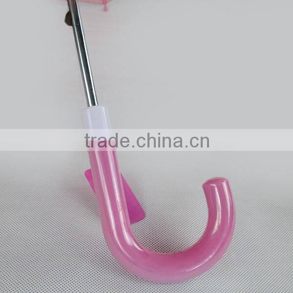 promotional solid pink color fiberglass kids umbrella