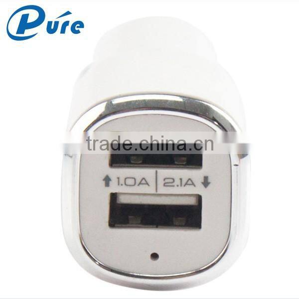 manufacturer promotional 12v car charger socket with 1.5v/2.1A accepr OEM