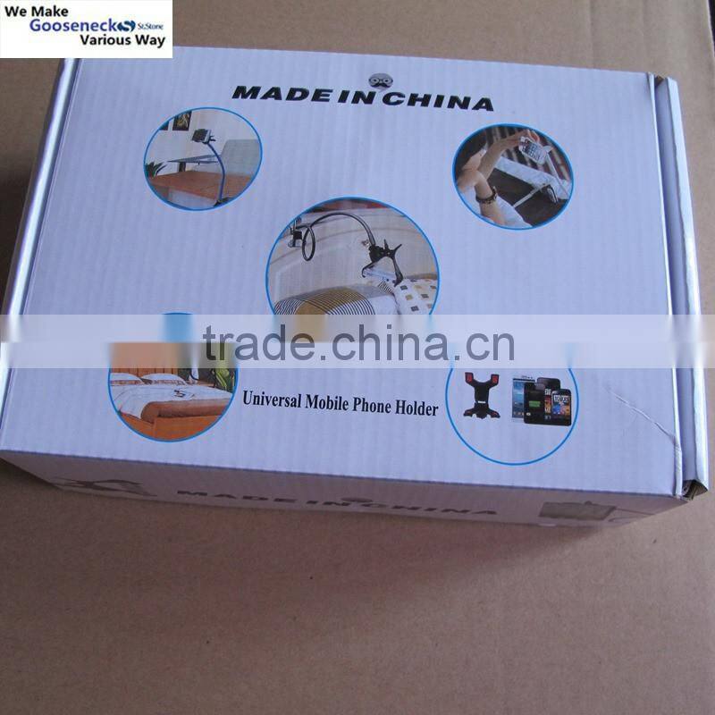 White color Metal gooseneck Tablet Holder