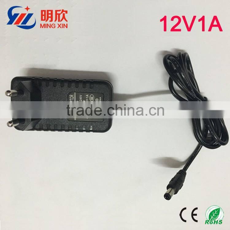 new technology products for 2016 ac dc power supply 12v 1a 12w 1000ma power adapter with US/EU/UK plug
