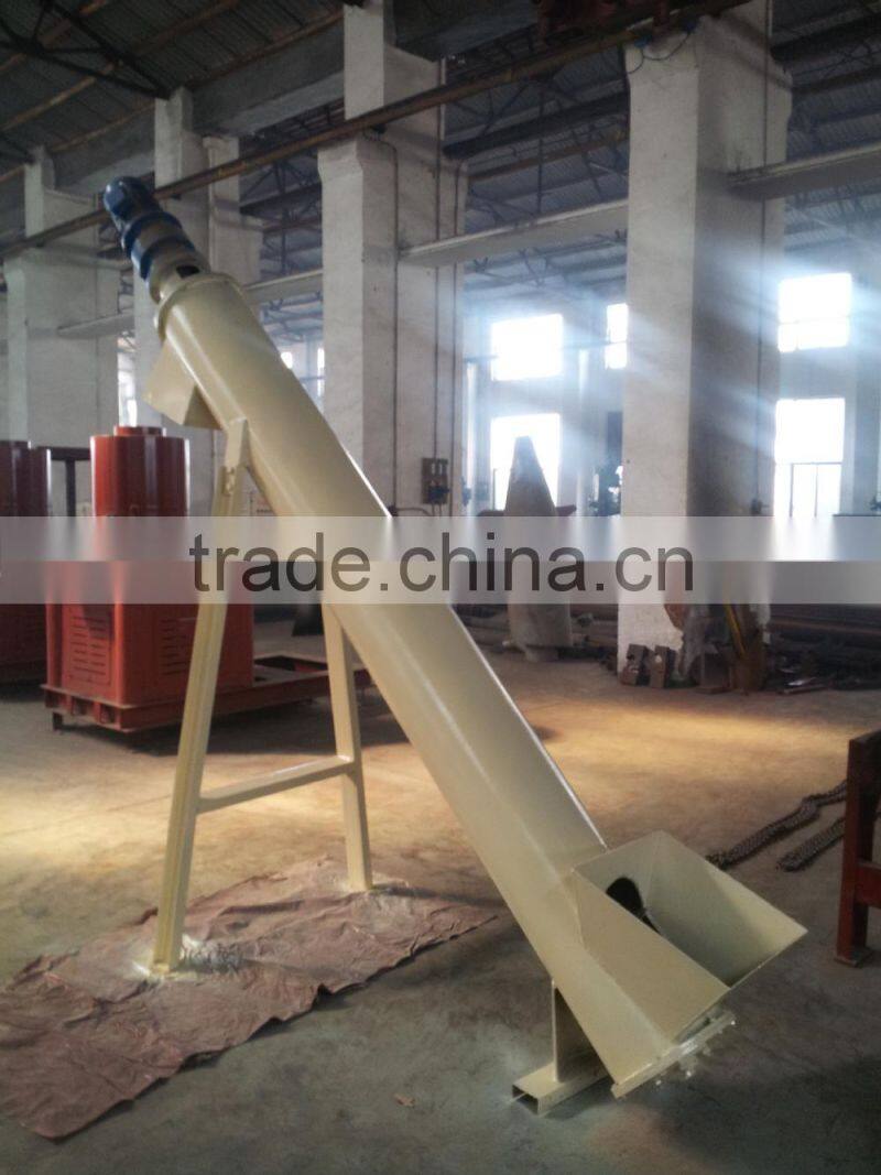 High production capacity sawdust flexible screw conveyor
