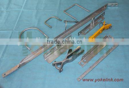 HDG Steel Cross arm for overhead pole line hardware