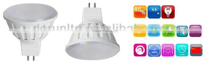 Popular Design MR16 SMD2835 Spotlight plastic housing 3W 4.5W