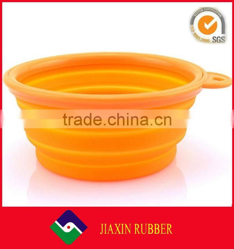 Colourful Foldable Silicone Dog Bowl, silicone pet bowl, silicone collapsible bowl