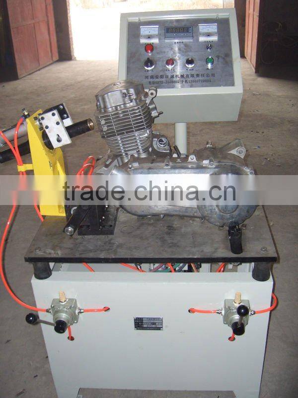 engine test bench running in machine