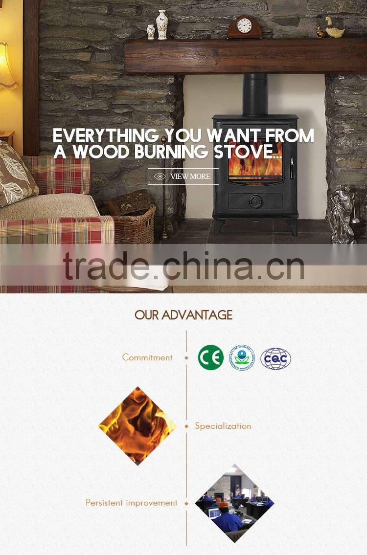 Cast Iron Material Wood Stoves/wood burning fireplace with Enamel