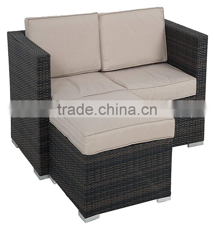 Modern style furniture outdoor PE rattan sofa
