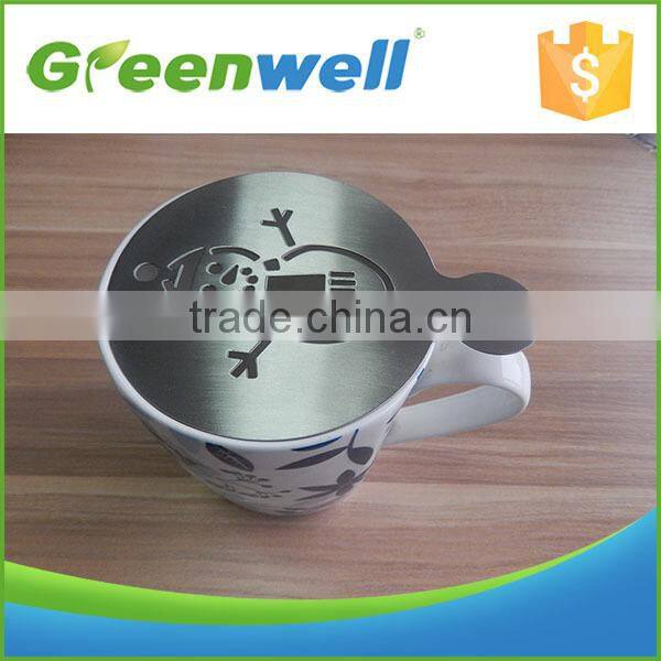 metal coffee stencil