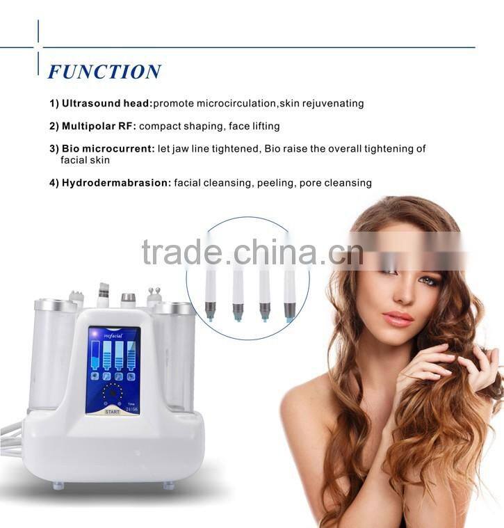 2017 Hot sale mini water peeling dermabrasion/ portable water oxygen jet peel machine