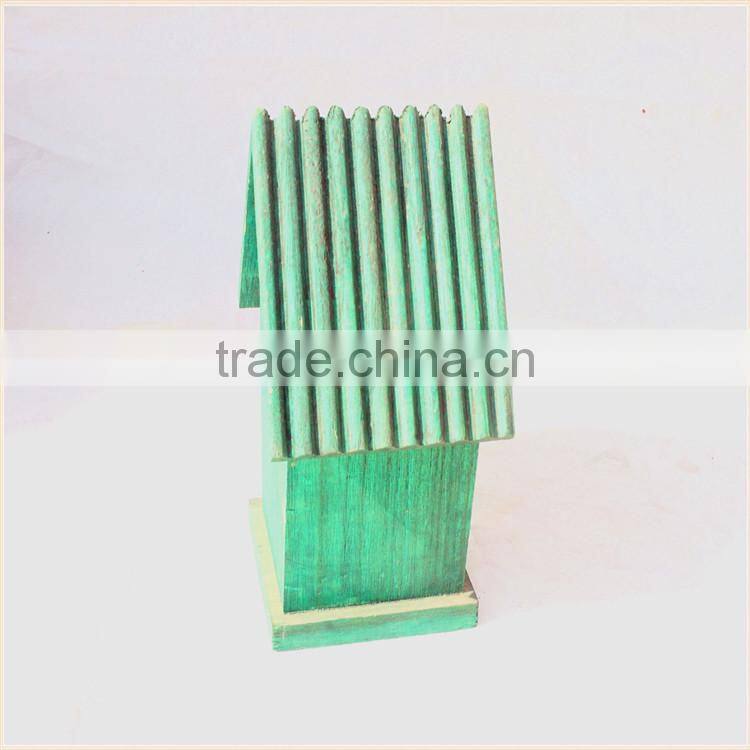 Custom small house shaped decorative wooden bird houses prefabricated wood houses