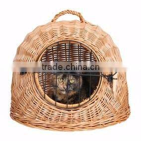 wicker cat basket wholesale, willow cat house bed, wicker cat cages