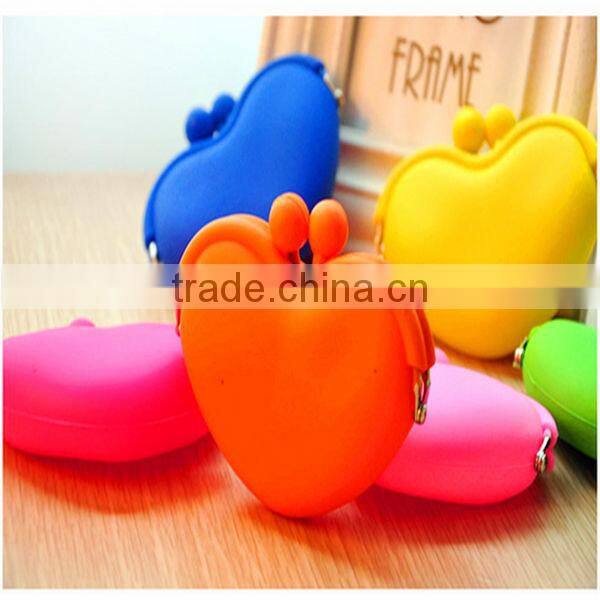 HOT Promotional gift Usage fashion silicone purse silicone coin bag