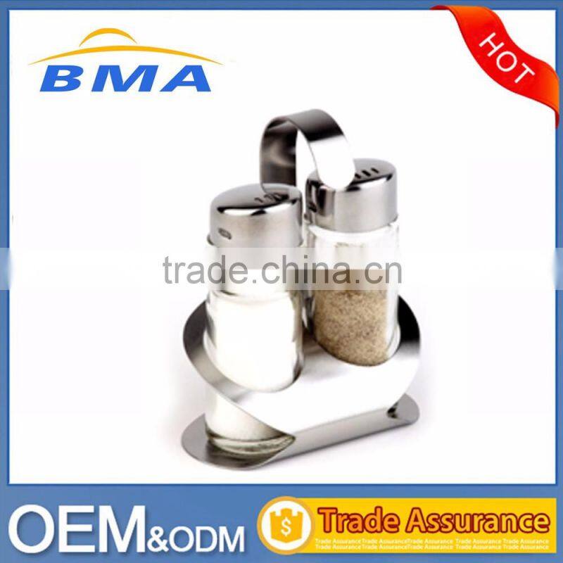 Kitchenware Glass Stainless Steel Cruet Oil Vinegar Bottle Sauce Caster Oil and Vinegar