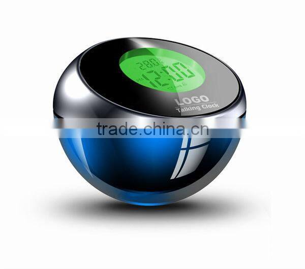 multifunctional digital talking clock, LCD clock with themometer