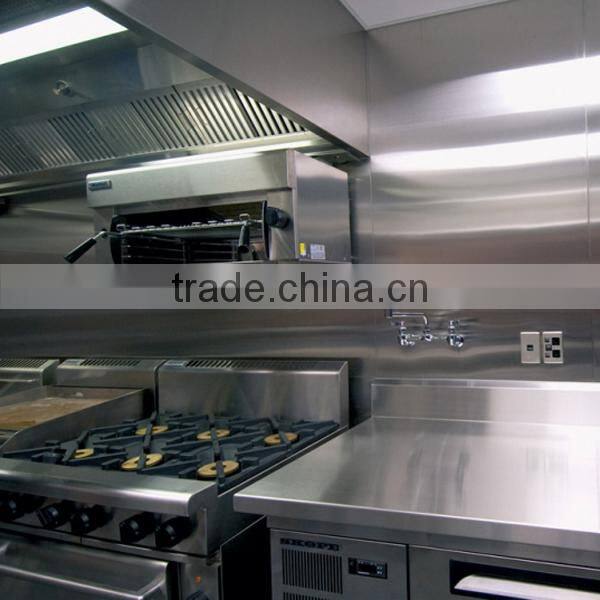 304 4x8 Decorative Stainless Steel Heat Resistant Kitchen Wall Materials