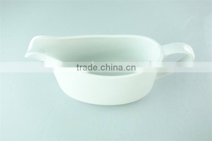 cheap ceramic custom bulk plain white gravy boat