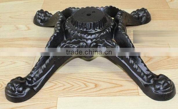 European antique style marble top quality cast iron base hotel bar table