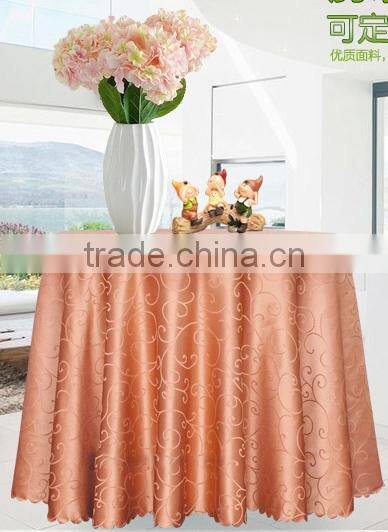 brown jacquard table cloth for hotel restaurant weddings