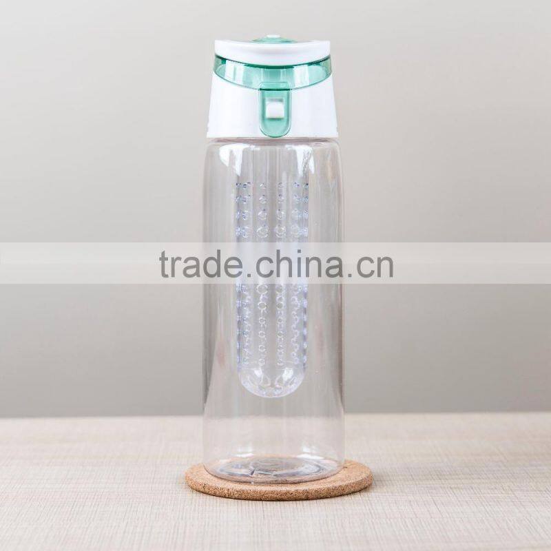 BPA Free private label Bottom Loading Fruit Infuser Water Bottle