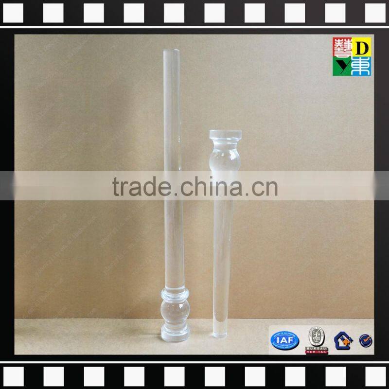 Unbreakable acrylic fancy furniture legs from shenzhen yidong