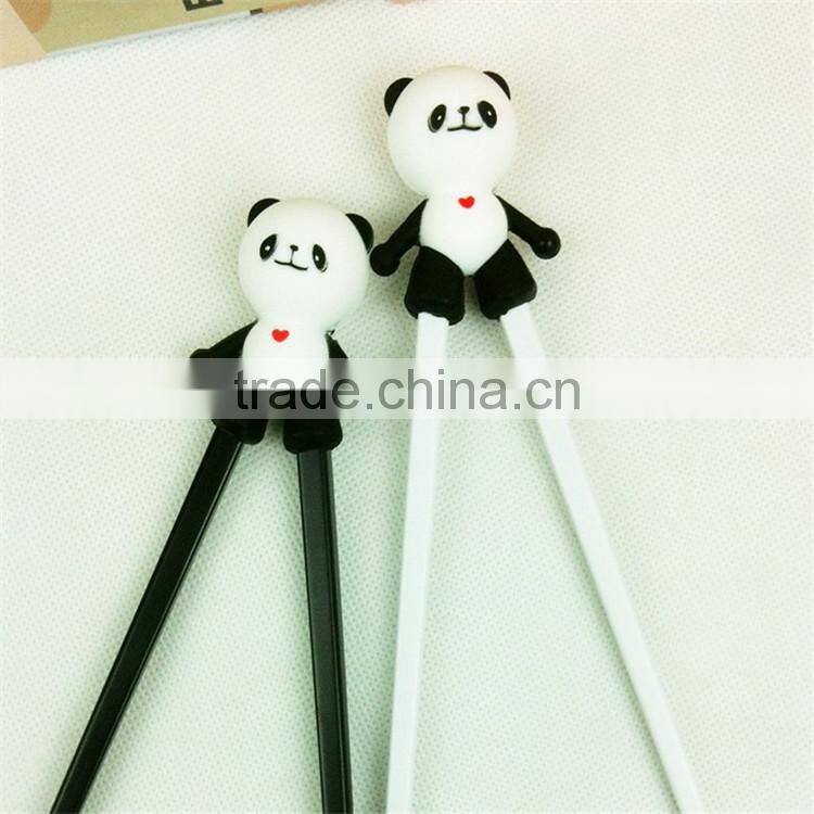 factory price lovely New design animal shape silicone kids chopstick holder giant panda chopstic holders