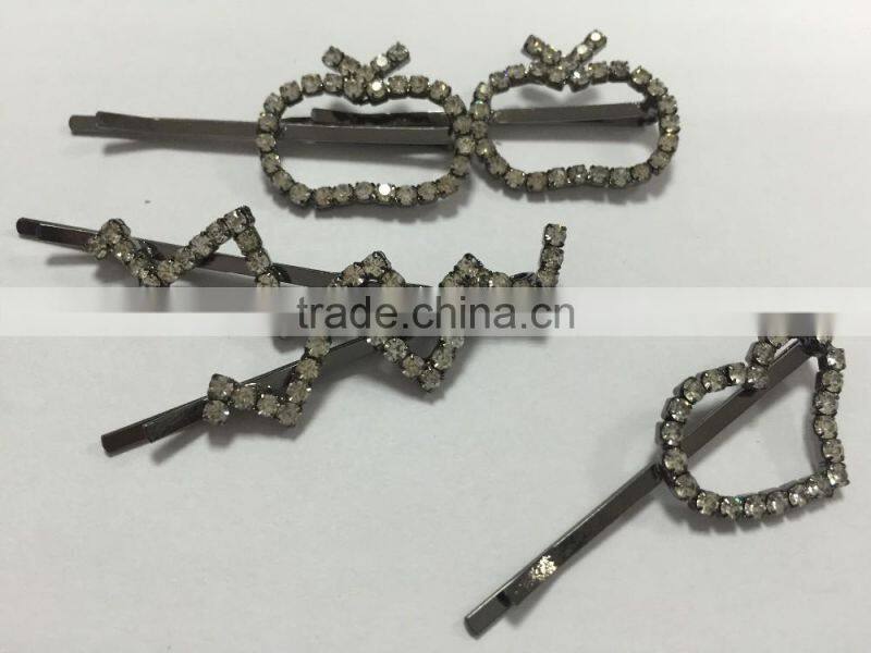 Hot sale Fashion Cute Rhinestone Hair Clips Hair Accessories For Women