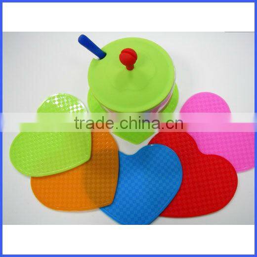 Round silicone pads for bowl or pot