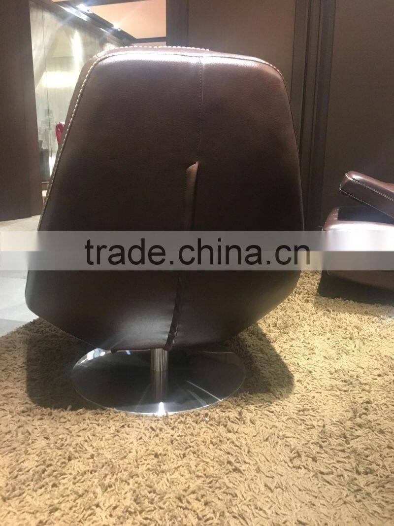 New design high quality top grain leather sofa fashion furniture modern KD-S1808