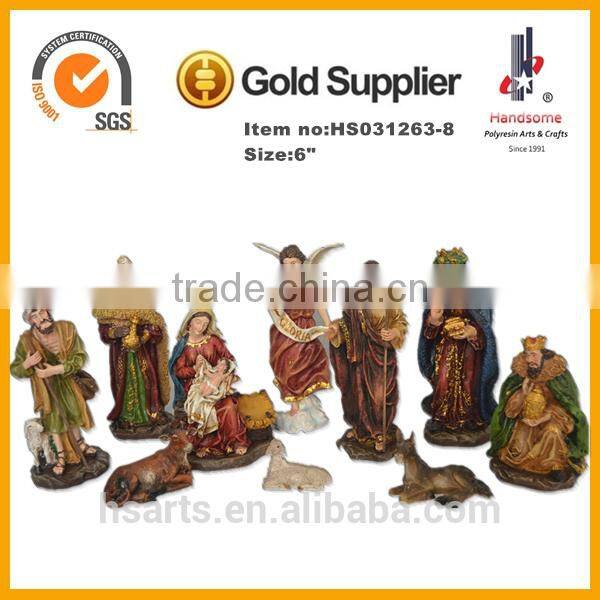 Christian Decoration Resin Nativity Figurines Jesus Birth