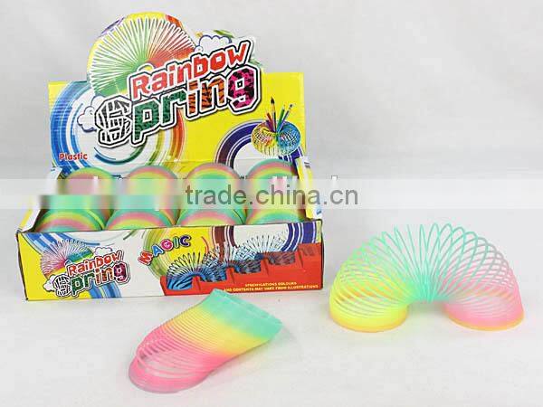 hot sale plastic 3 in 1 magic rainbow spring kids educational toys/hot sale promotional gift magic rainbow circle