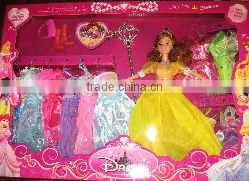 fashion silicone doll clothes set