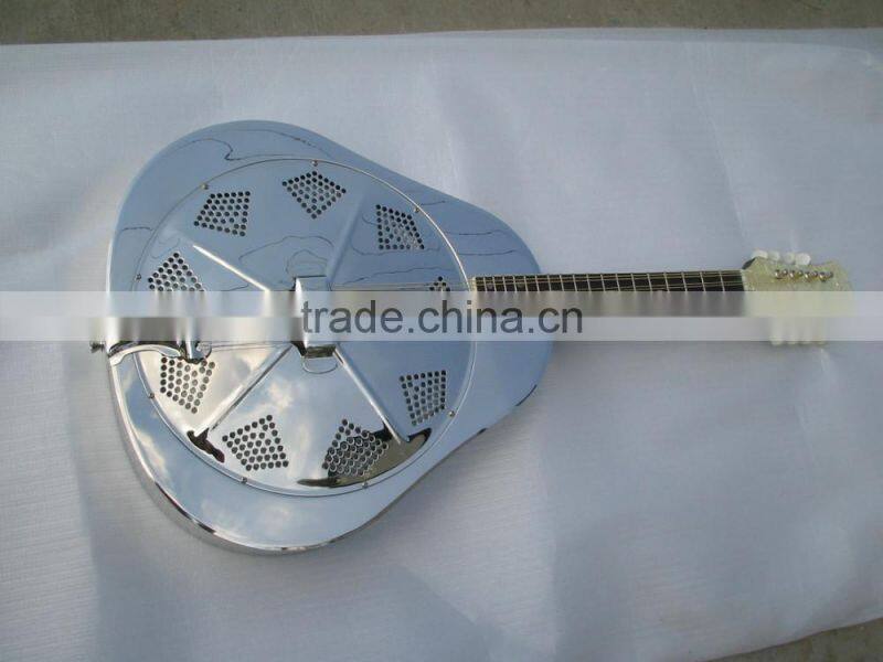 12 string tri-cone copper alloy resonator guitar