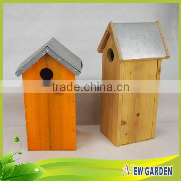 Good Services Cheap Square Orange Wooden Plant Pot Cover