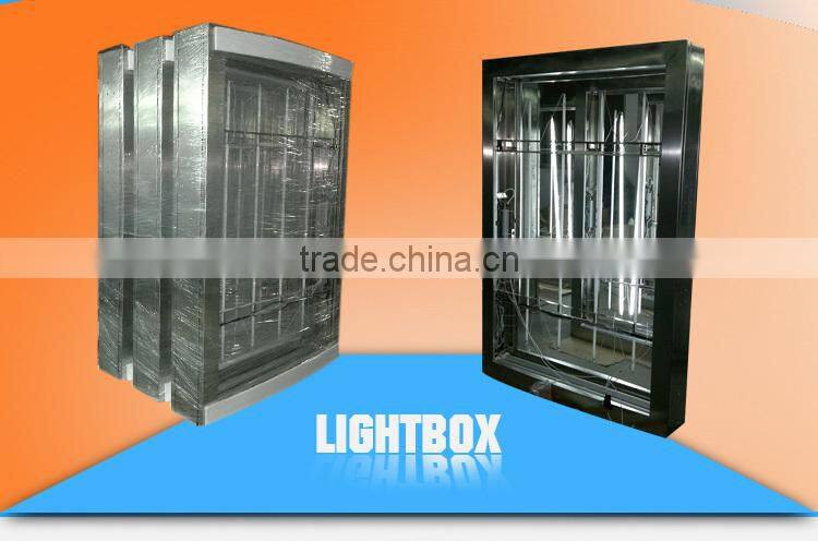 Outdoor Steel frame led advertising display stand