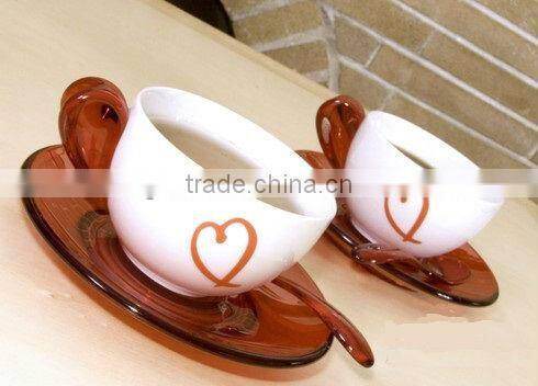 2 piece loving ceramic cup