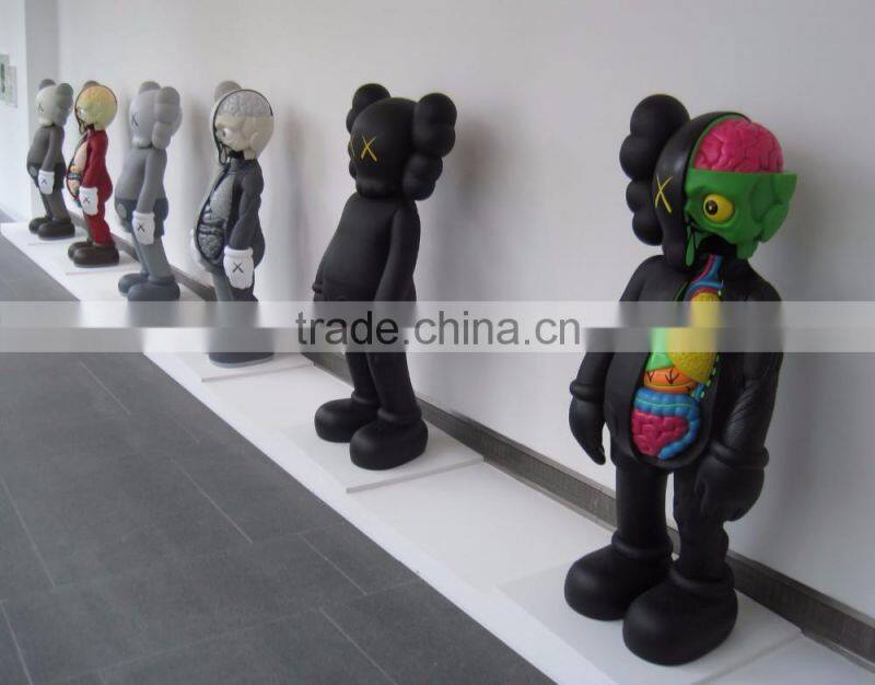 china supplier wholesale high quality fiberglass kaws statue