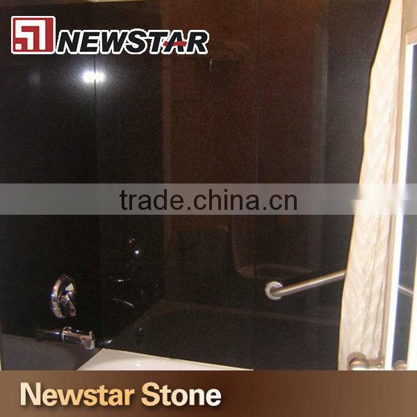 Polished natural granite shower wall panels