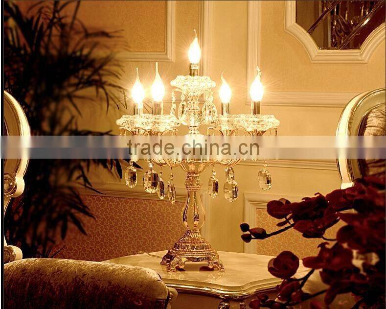 ZG108 Momoda luxury Crystal antique neoclassic home decoration bedroom living room table lamp Royal lighting