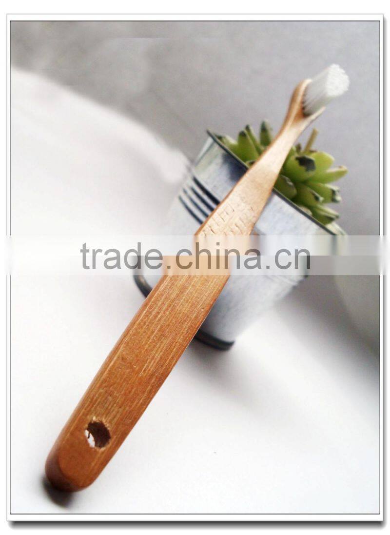 Adult bamboo toothbrush for home,hotel,travel
