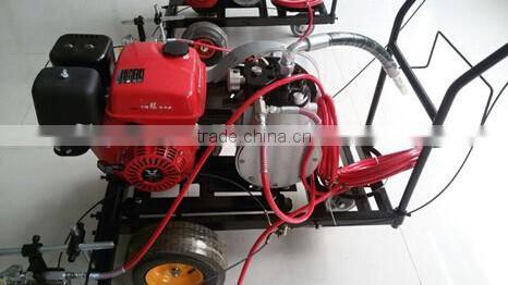 Spraying machinery for road marking