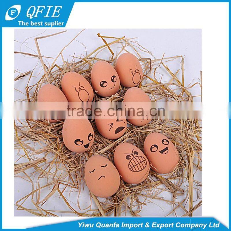 Wholesale Funny 60 grams lifelike soft rubber emotional face egg stress ball toy for pets